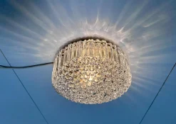 Bubble Texture Wand- oder Deckenlampe aus Glas von Helena Tynell für Bega Limburg, Deutschland, 1960er