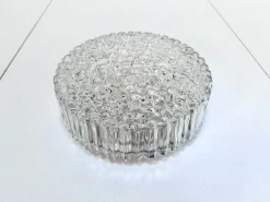 Bubble Texture Wand- oder Deckenlampe aus Glas von Helena Tynell für Bega Limburg, Deutschland, 1960er