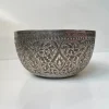 Buddhistische Klangschale aus Repousse Silber, 19. Jh., 2er Set