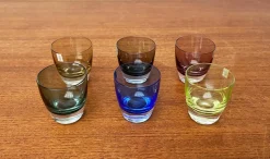 Bunte deutsche Mid-Century Space Age Schnapsgläser von Gral, 1960er, 5 . Set