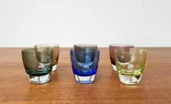 Bunte deutsche Mid-Century Space Age Schnapsgläser von Gral, 1960er, 5 . Set