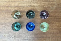 Bunte deutsche Mid-Century Space Age Schnapsgläser von Gral, 1960er, 5 . Set