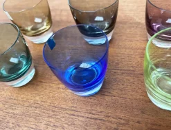 Bunte deutsche Mid-Century Space Age Schnapsgläser von Gral, 1960er, 5 . Set
