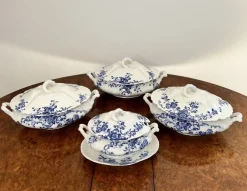 Burslem Lorna Terrinen von Doulton, 1890, 4 . Set