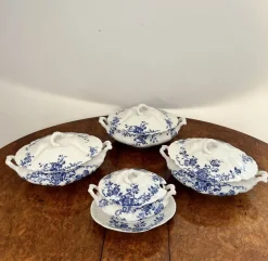 Burslem Lorna Terrinen von Doulton, 1890, 4 . Set