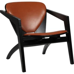 Butterfly Sessel aus Schwarzer Buche und Vollnarbenleder, 2000er