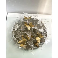 Butterfly Unterputz aus Messing & Muranoglas von Simoeng