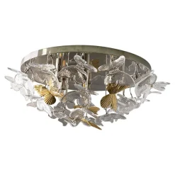 Butterfly Unterputz aus Messing & Muranoglas von Simoeng