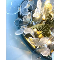 Butterfly Unterputz aus Messing & Muranoglas von Simoeng