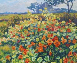 BVdVelden, Nasturtium, 1966, Ölgemälde auf Leinwand