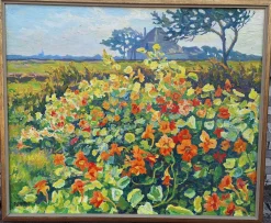 BVdVelden, Nasturtium, 1966, Ölgemälde auf Leinwand