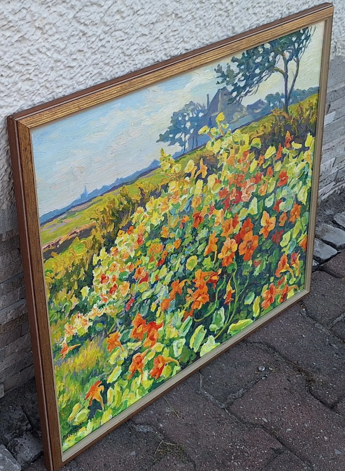 BVdVelden, Nasturtium, 1966, Ölgemälde auf Leinwand