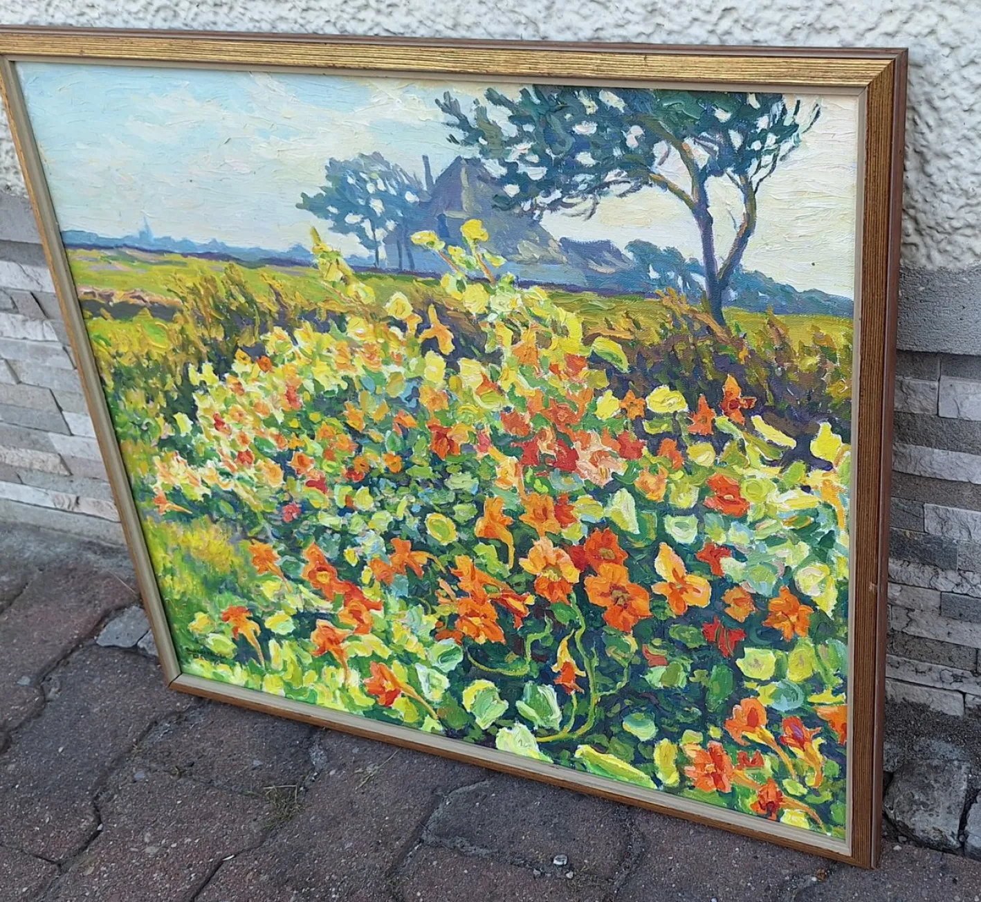 BVdVelden, Nasturtium, 1966, Ölgemälde auf Leinwand