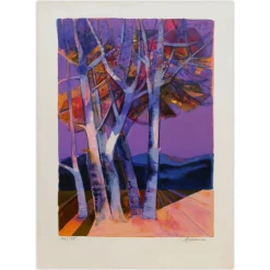 Camille Hilaire, The Alpilles, 1985, Lithographie