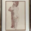 Camille Roche, Akte von vorne und hinten, 1920er-1940er, Aquarelle, 2er Set