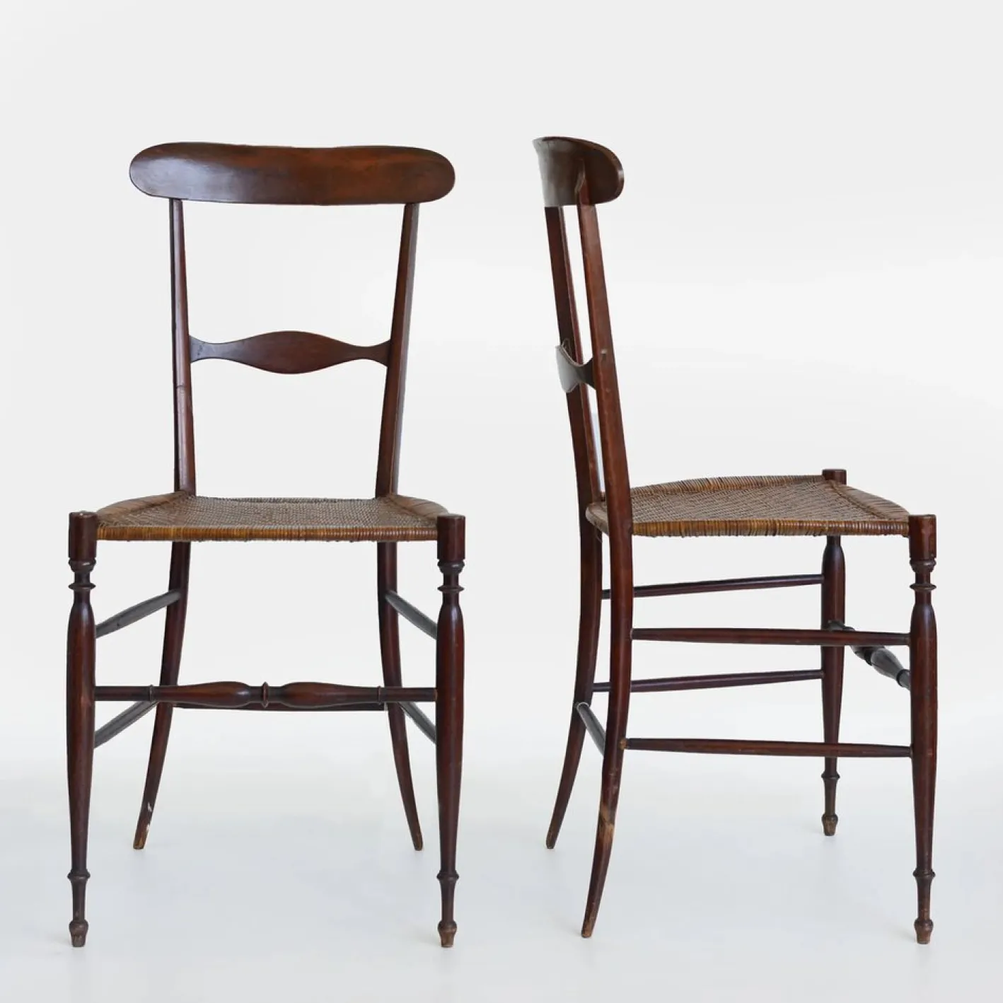 Campanino Chiavari Stühle von Fratelli Levaggi, 1950er, 2er Set