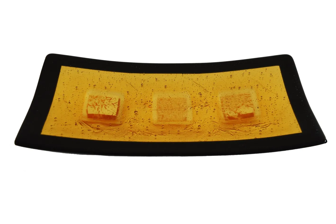 Campielo Q30 Schale aus Muranoglas mit Blattgold von Stefano Birello für VéVé Glas