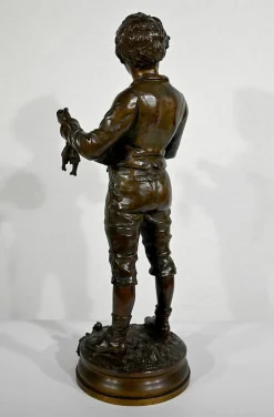 C. Anfrie, Bonne Pêche, 19. Jh., Bronze