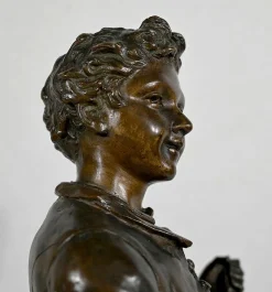 C. Anfrie, Bonne Pêche, 19. Jh., Bronze