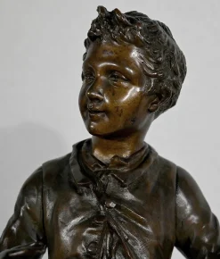 C. Anfrie, Bonne Pêche, 19. Jh., Bronze