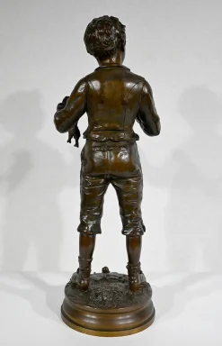 C. Anfrie, Bonne Pêche, 19. Jh., Bronze