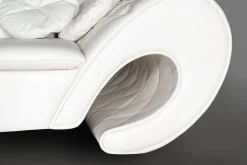 Capitonné Sofa aus elfenbeinfarbenem Öko-Leder von VGnewtrend
