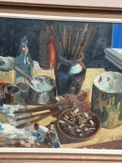Cap, Stillleben, 1936, Öl auf Leinwand, gerahmt
