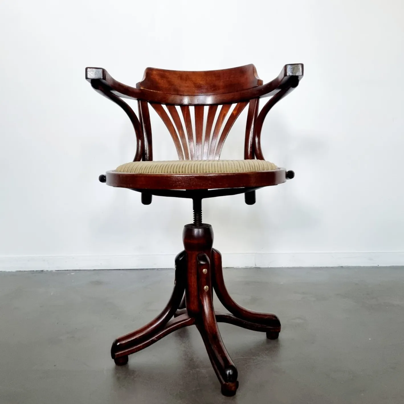 Captains Schreibtischstuhl von Michael Thonet für Ligna, 1950er