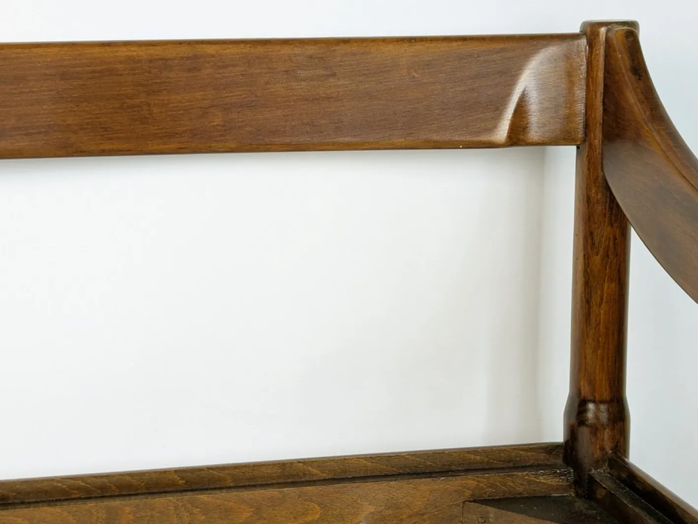 Carimate Bank aus Nussholz & Seil von Magistretti für Cassina, 1963