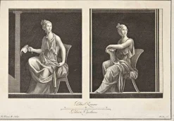 Carlo Nolli, Antike Römische Fresco Herculaneum, Radierung, 18. Jh