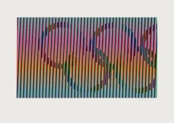 Carlos Cruz-Diez, Induction Chromatique, Barcelona Games, 1992, Siebdruck