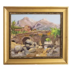 Carlos Ramos, Landschaft, 1920er, Ölgemälde