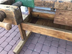 Carpenters Werkbank mit Schublade und Ablage, 1900er