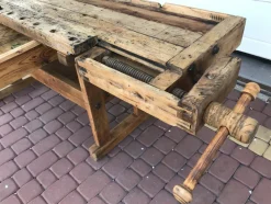 Carpenters Werkbank mit Schublade und Ablage, 1900er