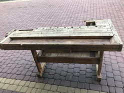 Carpenters Werkbank mit Schublade und Ablage, 1900er