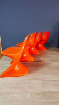Casalino Kinderstuhl von Alexander Begge für Casala, 1970er, 4er Set