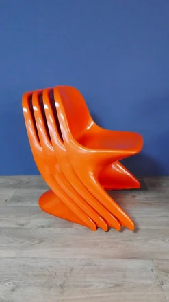 Casalino Kinderstuhl von Alexander Begge für Casala, 1970er, 4er Set