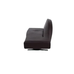 Cassina 276 Aspen Drei-Sitzer Ledersofa Braune Couch von Jean Marie Massaud Rückenlehne Links