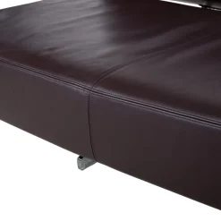Cassina 276 Aspen Drei-Sitzer Ledersofa Braune Couch von Jean Marie Massaud Rückenlehne Links