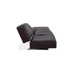 Cassina 276 Aspen Drei-Sitzer Ledersofa Braune Couch von Jean Marie Massaud Rückenlehne Links