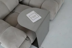 C-förmiger Beistelltisch aus Edelstahl von Veliento