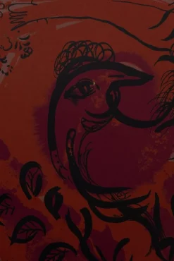 Chagall, The Rooster, Lithographie