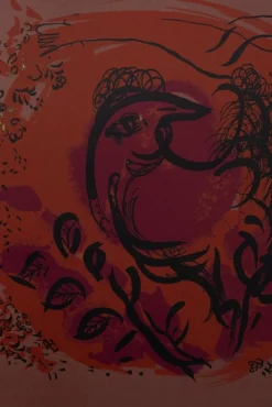 Chagall, The Rooster, Lithographie