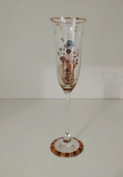 Champagnerflöten nach Gustav Klimt, 1990er, 6 . Set
