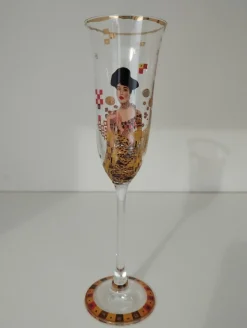 Champagnerflöten nach Gustav Klimt, 1990er, 6 . Set