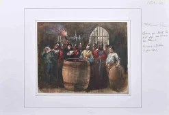 Charles Amelot, Richard III, Original Zeichnung, frühes 19. Jh