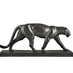 Charles Conrad, Art Deco Skulptur von Panther, 2008, Bronze