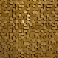 Charles Gianferrari, Massive Architektur Wandplatte, 1970, Eisen & Holz