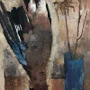Charles Monnier, Retour de chasse au vase bleu, Öl auf Leinwand, Gerahmt