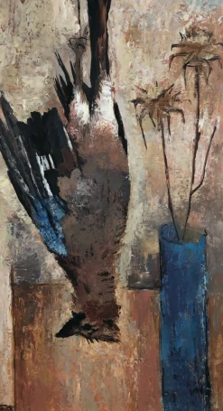 Charles Monnier, Retour de chasse au vase bleu, Öl auf Leinwand, Gerahmt